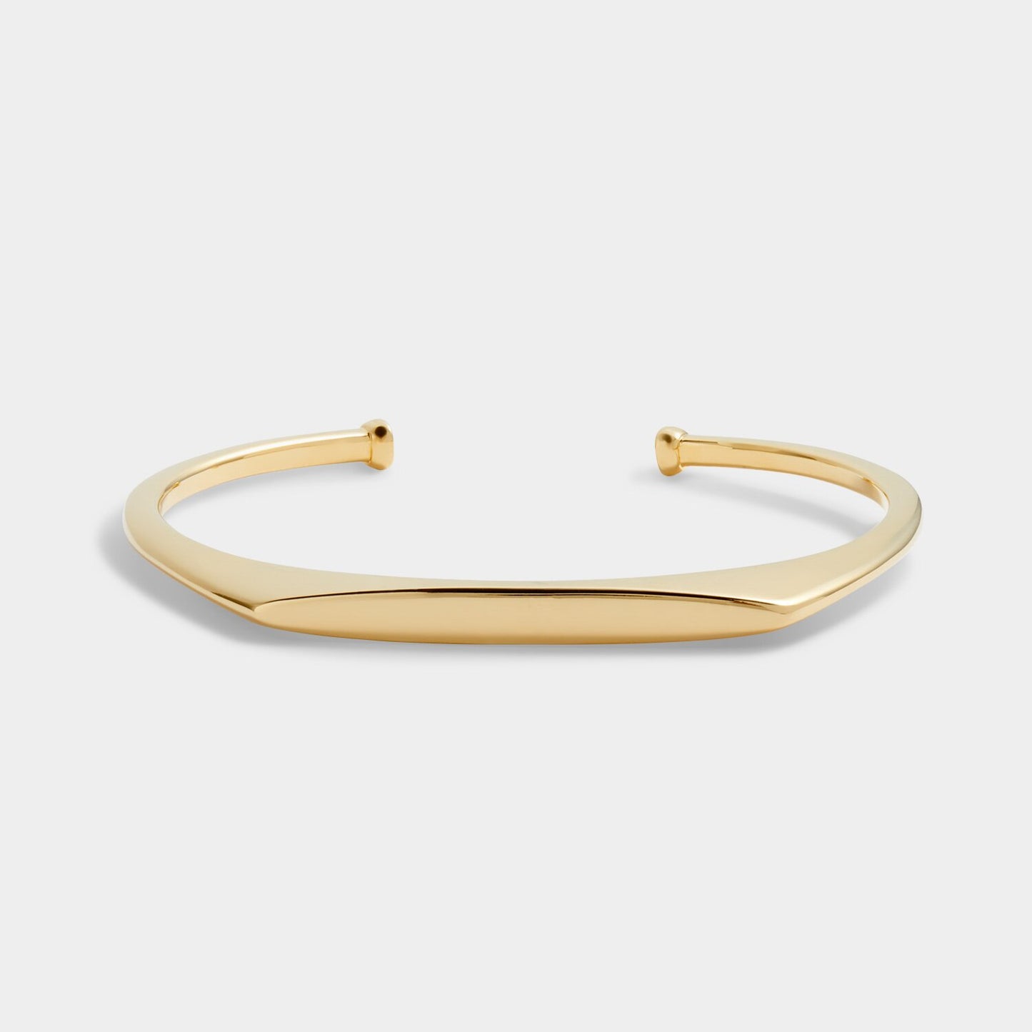 KL Gold Signet Bangle - Small