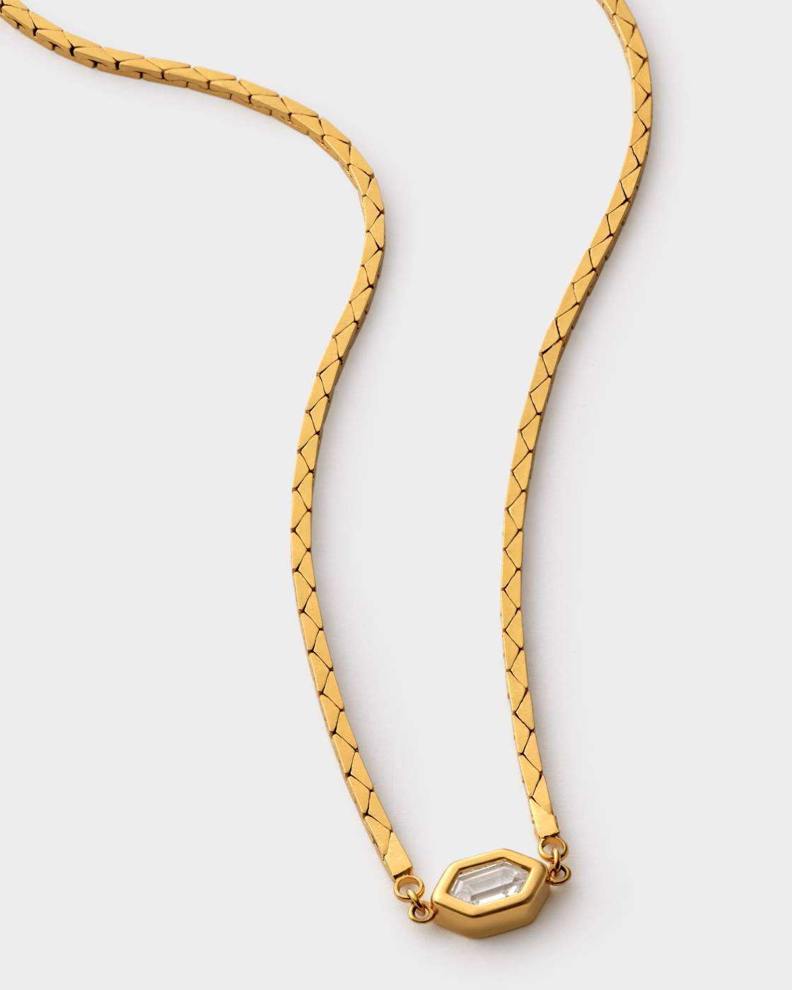 KL Fluid Herringbone Necklace & Bracelet Set