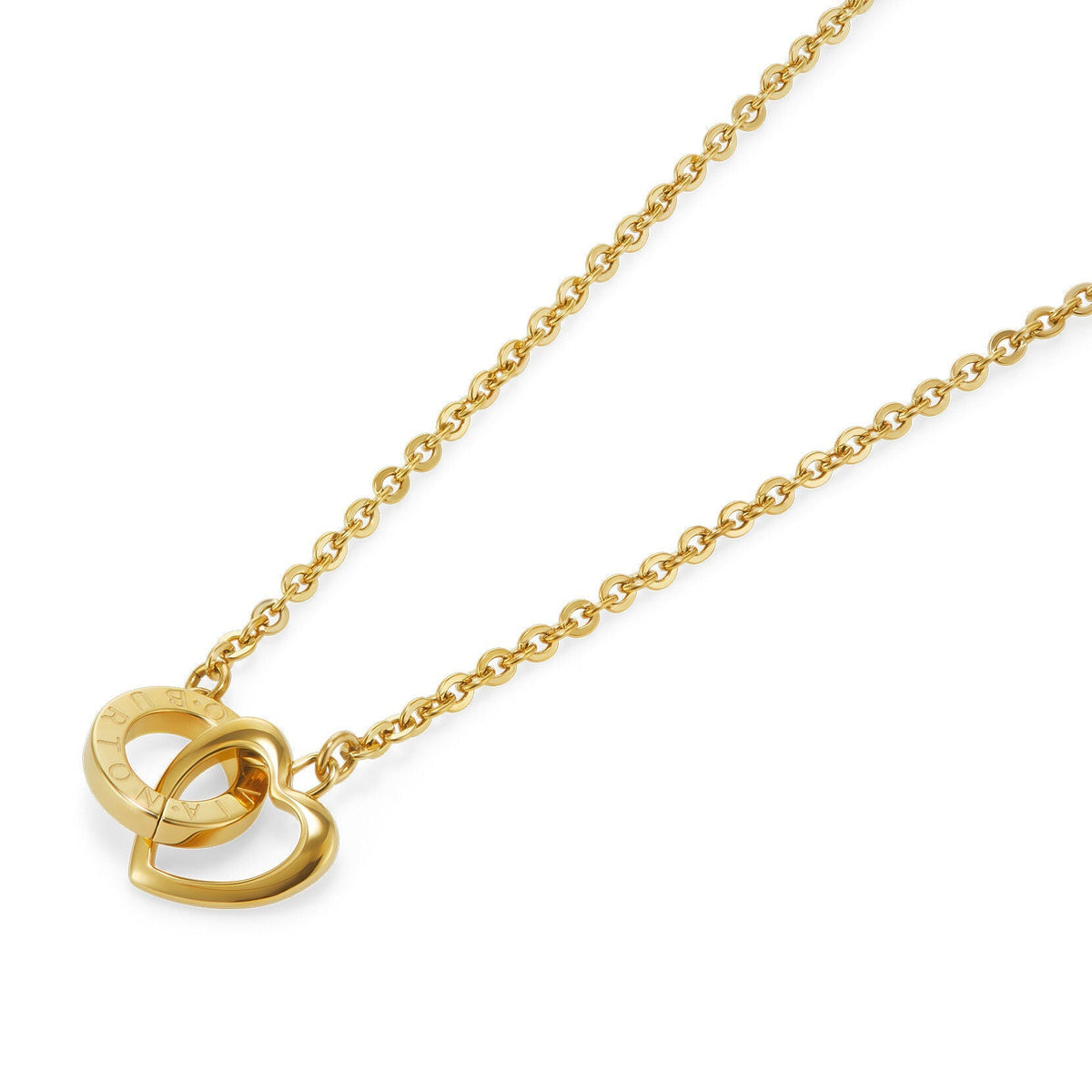 Olivia Burton Classic Kindred Interlink Heart Gold Plated Necklace - RSVP Uganda